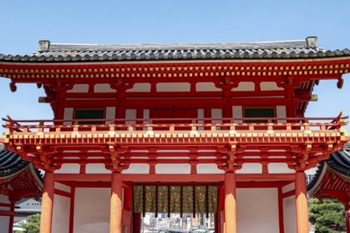 八坂神社の西楼門の写真