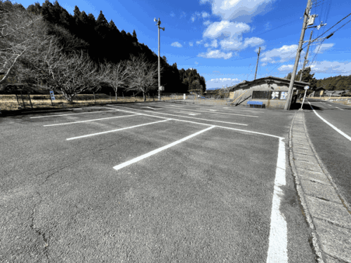 櫟野寺の駐車場②