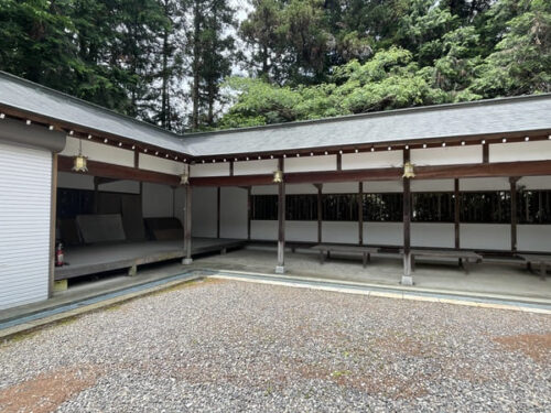 柏木神社の回廊の写真